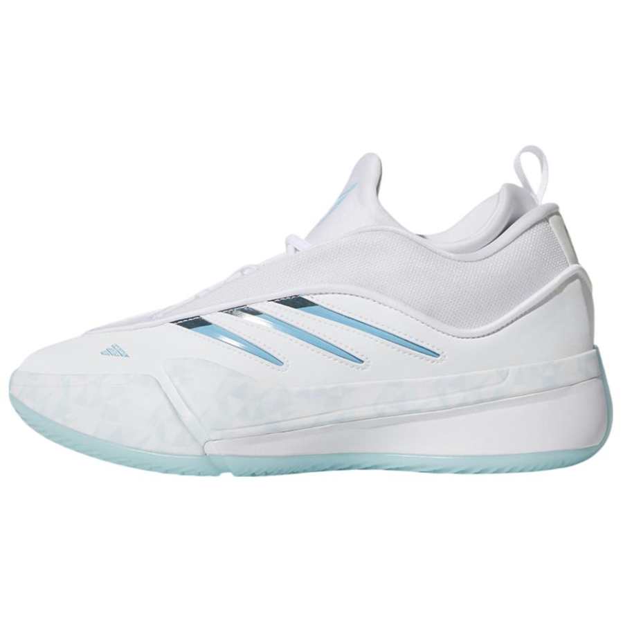 Adidas Adidas Dame 9 Slip Resistant Abrasion Resistant Mid top Basketball Shoes Unisex White