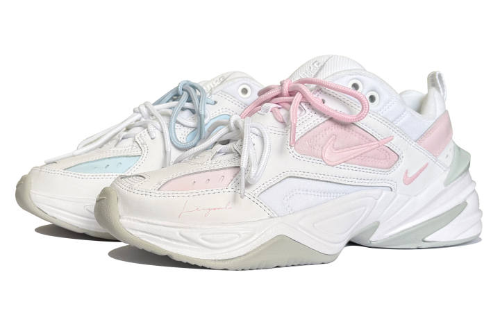 Nike Nike M2K Tekno Low top Chunky Sneakers Women's Pink Blue White
