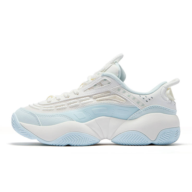 FILA FUSION FIRE Flame Shoes Fashion Low top Basketball Shoes Women's Hot Spring Blue Snow