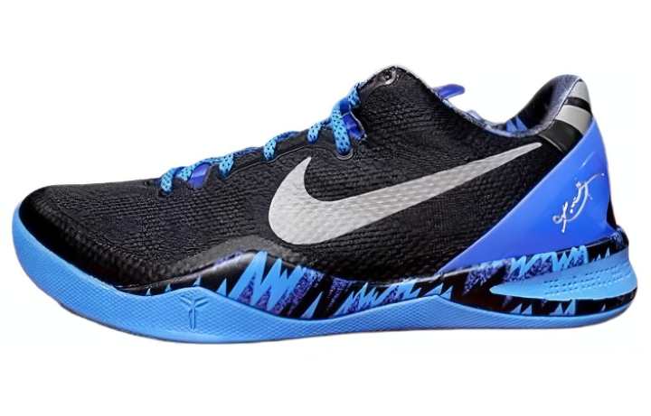 Nike Nike Kobe 8 'Game Royal' Slip Resistant Low top Basketball Shoes Men's Black Blue