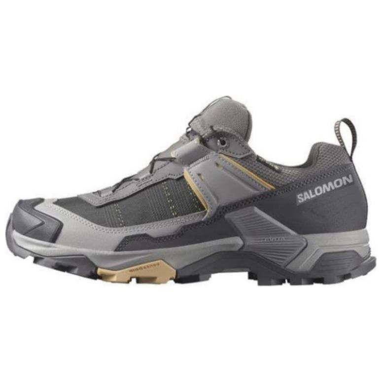 SALOMON Slip Resistant Abrasion Resistant Low top Mountaineering Shoes Women's Gray