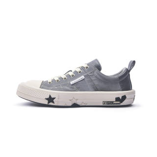 Foreshadow Wear resistant And Lightweight Low top Skateboard Shoes Unisex Gray
