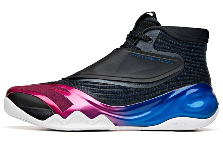 Anta KT6 'Dark Night Storm' Textile, Synthetic Leather Cushioning Slip Resistant Abrasion Resistant High top