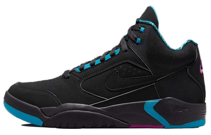 Nike Nike Air Flight Lite Ii Mid Black Cyber Teal