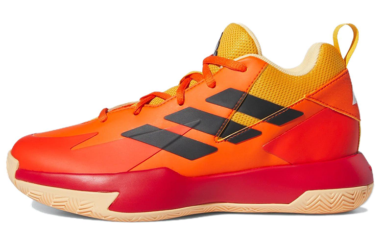 Adidas Adidas Cross Em Up Slip Resistant Abrasion Resistant Low top Basketball Shoes Women's Orange Yellow