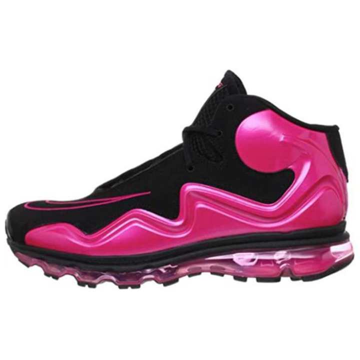 Nike Nike Air Max Flyposite Comfortable Round Toe Mid top Basketball Shoes Unisex Black Pink