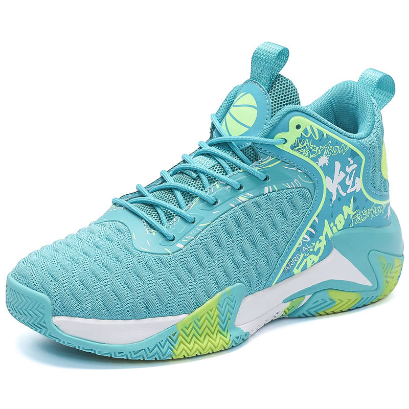 GQWE Cushioning Slip Resistant Rebound Mid top Basketball Shoes Men's