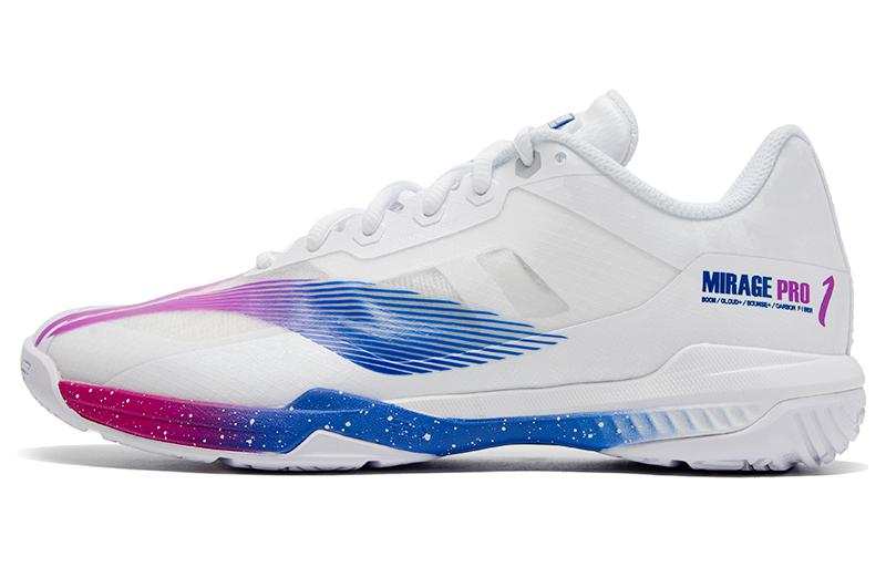 Li-Ning Li Ning Shadow Speed Pro Badminton Shoes Unisex Low Top Standard White/Fluorescent Plum Red Purple