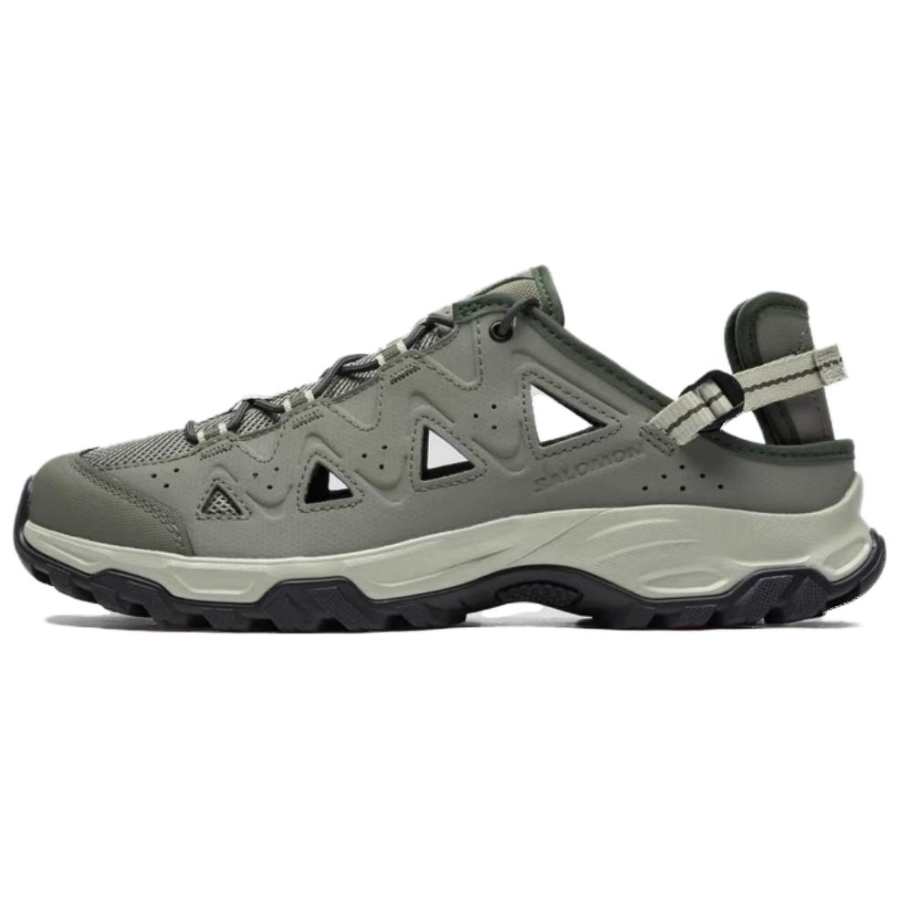 SALOMON ALHAMA Slip Resistant Breathable Grip Odor Resistant River Trekking Shoes Men's Moss Green
