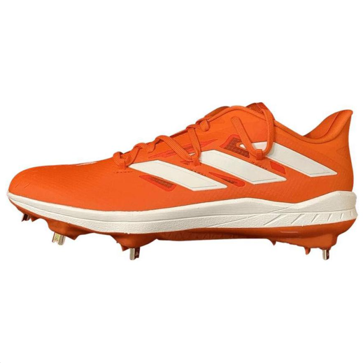 Adidas Adidas Low-Top Upper Height Anti-Slip And Wear-Resistant Functionality Baseball Shoes Men's Orange