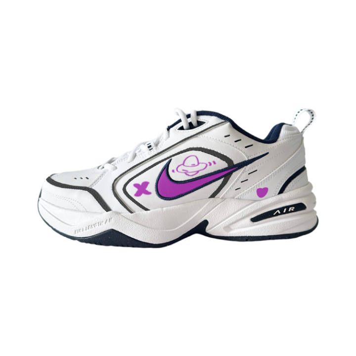 Nike Nike Air Monarch 4 Planet Low top Chunky Sneakers Unisex White Purple