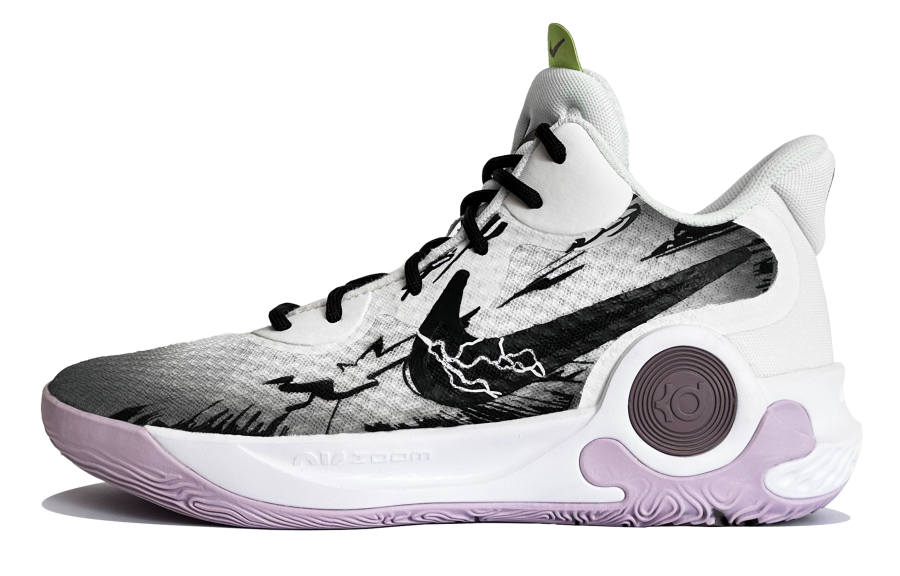 Nike Nike KD Trey 5 Eye Of The Storm Mid top Vintage Basketball Shoes Unisex Black White
