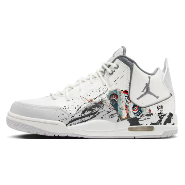Jordan Jordan Courtside 23 Chinese Style Lion, Ink And Wash, Welcoming The Spring Cushioning Slip Resistant