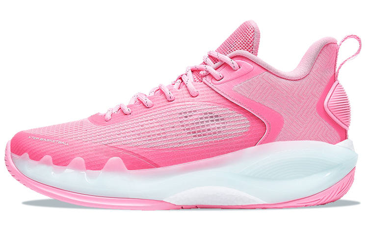 XTEP XTEP Light Attack Low top Performance Basketball Shoes Men's Peach Pink