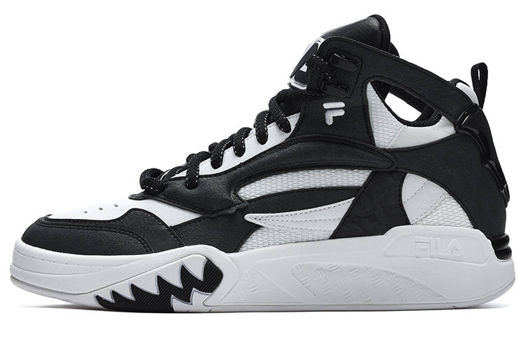 FILA FUSION DESPERADO Outlaw Textile, Synthetic Leather, TPU Mid top Vintage Basketball Shoes Men's FILA White Black