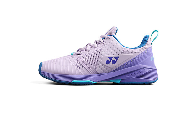YONEX Slip Resistant Abrasion Resistant Low top Tennis Shoes Women's Light Purple