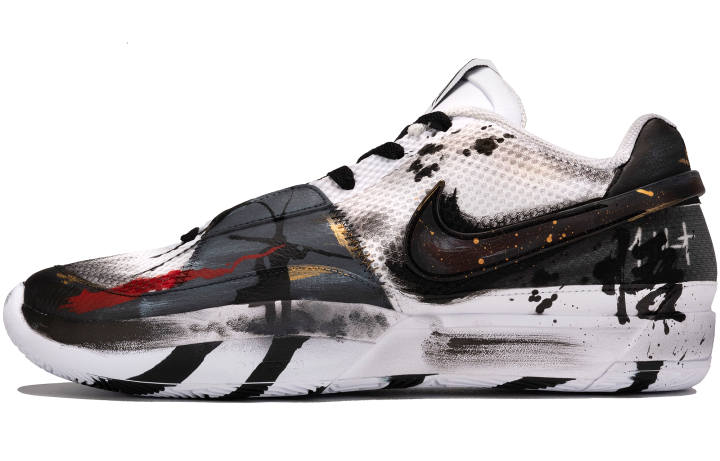 Nike Nike Ja 1 Abrasion Resistant Low top Basketball Shoes Men's Black White