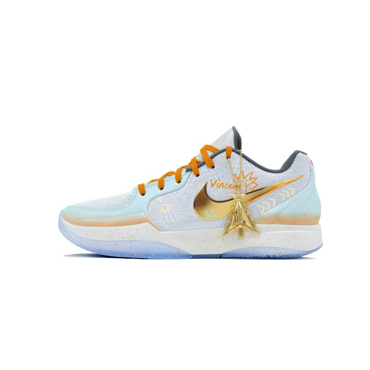 Nike Nike Ja 2 Cushioning Slip Resistant Abrasion Resistant Low top Basketball Shoes Men's Cyan Orange