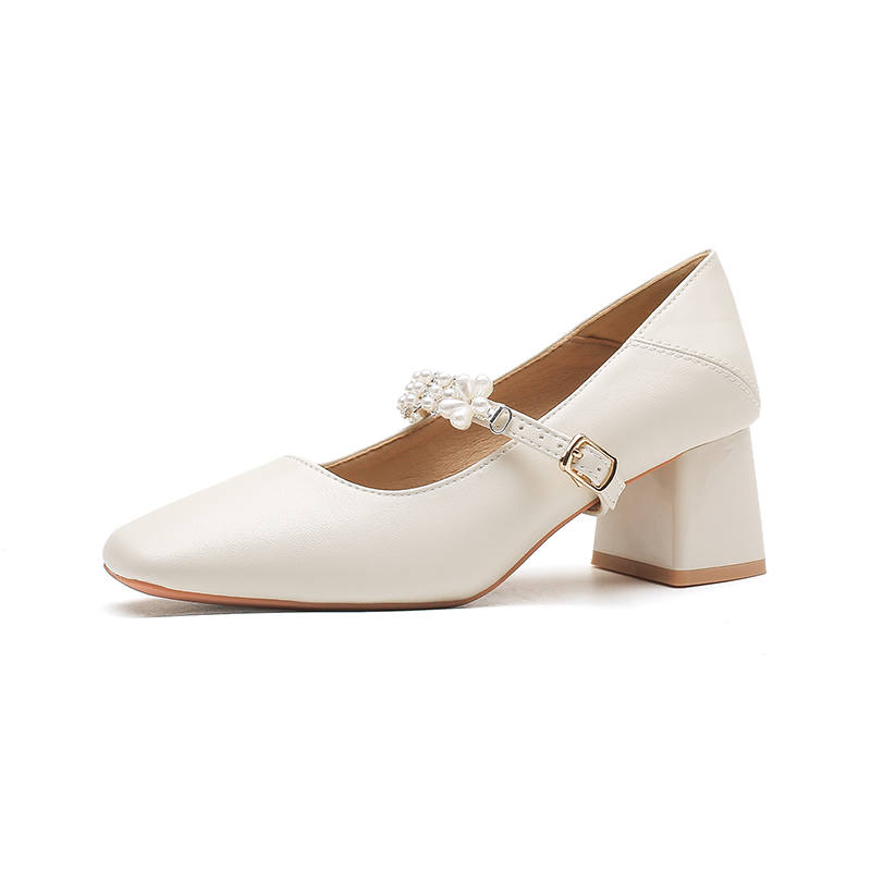 WALIBU Chunky Heel Mary Jane Shoes 5CM Women's