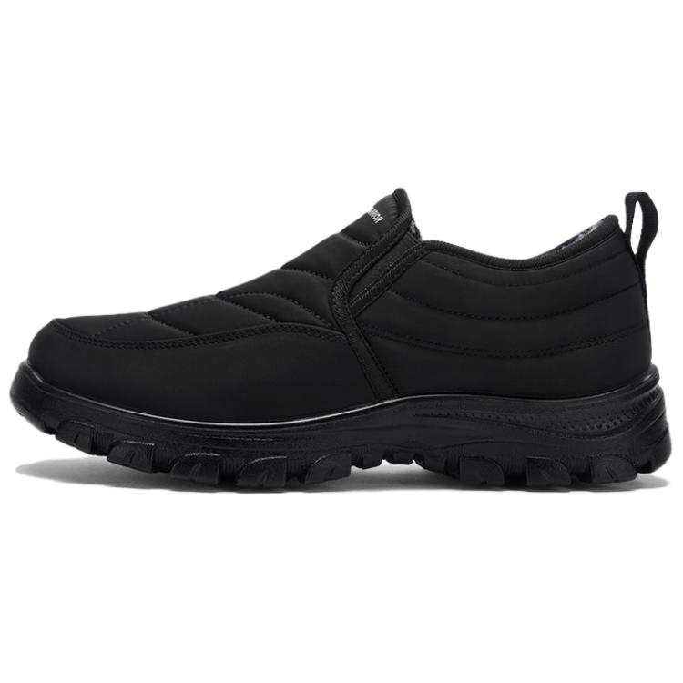 WARRIOR Warrior Thickened And Fleece Lined Thermal Ankle Length Snow Boots Men's Black