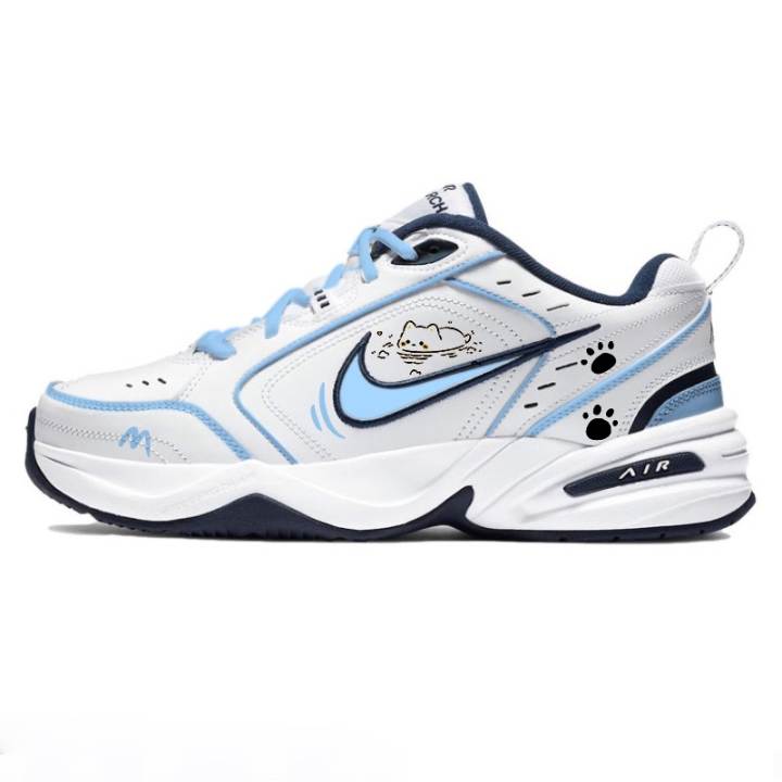 Nike Nike Air Monarch 4 Slip Resistant, Abrasion Resistant, Height Increasing Low top Chunky Sneakers Unisex Sky Blue