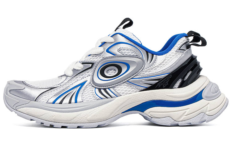 OLD ORDER Turbo GT Low top Chunky Sneakers Unisex White Blue