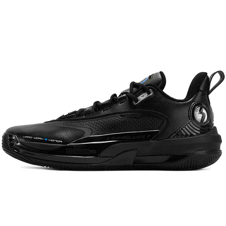 361° Synthetic Leather, TPU Cushioning, Wear Resistant Low top Basketball Shoes Men's Obsidian Black