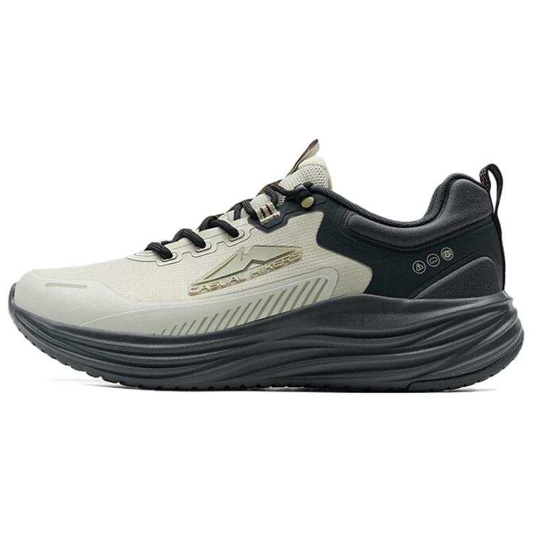 XTEP Lightweight Abrasion Resistant Low top Mountaineering & Hiking Shoes Men's White Black