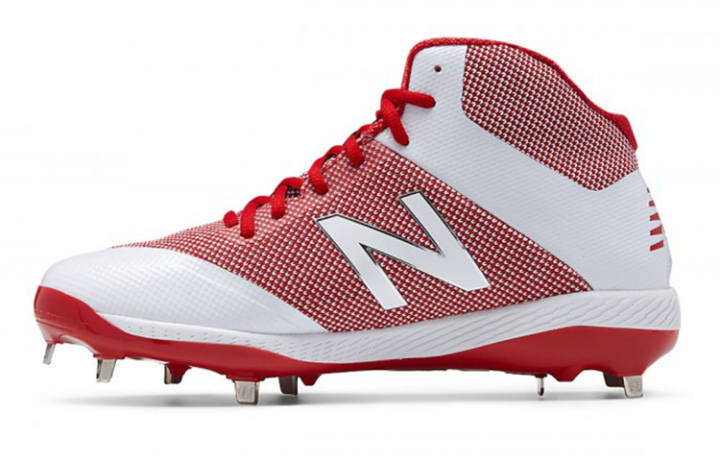 New Balance New Balance 4040 V4 Fabric Comfortable Mid top Training Shoes Men's White Red