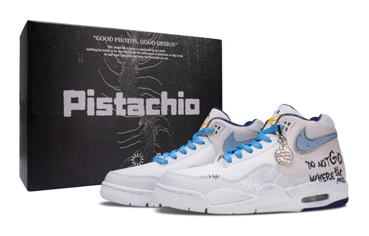 Nike Nike Flight Legacy Star River LH Cushioning Height Increasing Vintage Basketball Shoes Men's Light Blue