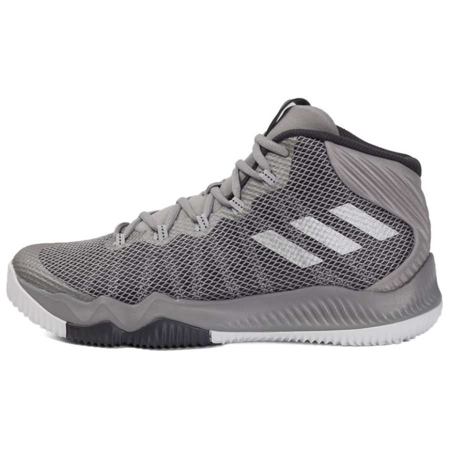 Adidas Adidas Crazy Hustle Slip Resistant Abrasion Resistant High top Basketball Shoes Men's Gray