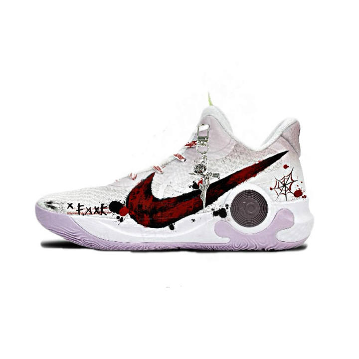 Nike Nike KD Trey 5 IX Mid top Vintage Basketball Shoes Unisex Black Red