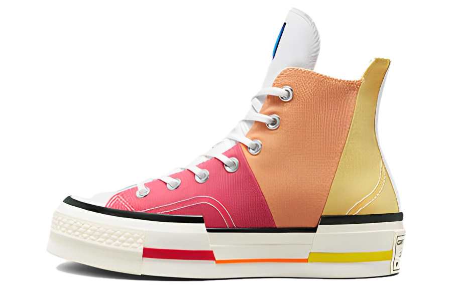 Converse Chuck 70 Plus Abrasion Resistant High top Canvas Shoes Unisex White Red Orange