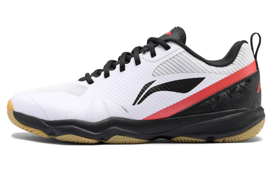 Li-Ning Li Ning CS16 Slip Resistant Abrasion Resistant Low top Badminton Shoes Unisex White Black Red