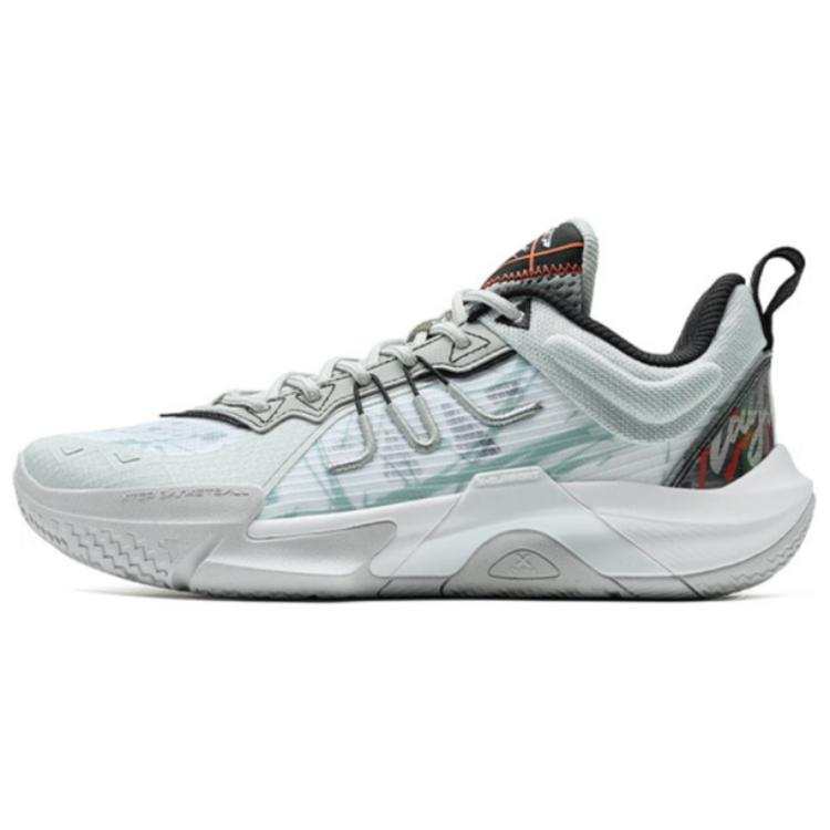 XTEP Low top Basketball Shoes Men's Gray Green