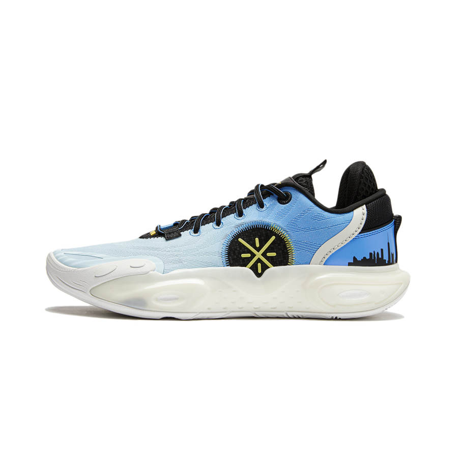 Li-Ning Li Ning All City 12 Cushioning Slip Resistant Abrasion Resistant Breathable Low top Basketball Shoes Men's Blue