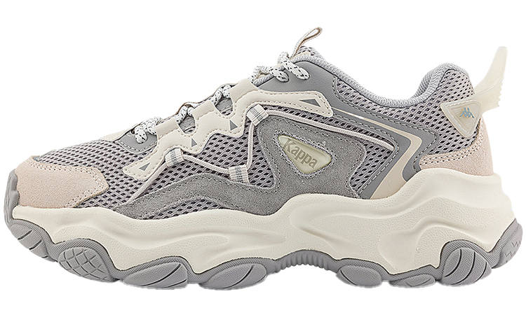 Kappa Kappa Textile, Synthetic Leather, Mesh Coverage Breathable Coverage Breathable Low top Chunky Sneakers Unisex Gray