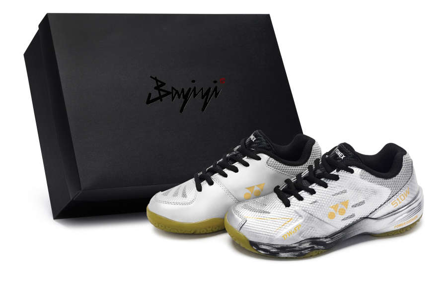YONEX Power Cushion Slip Resistant, Abrasion Resistant, Lightweight Low top Badminton Shoes Unisex Black Silver Gold