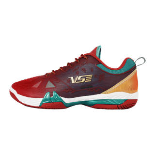VS Venson Cushioning Slip Resistant Abrasion Resistant Low top Badminton Shoes Unisex Red