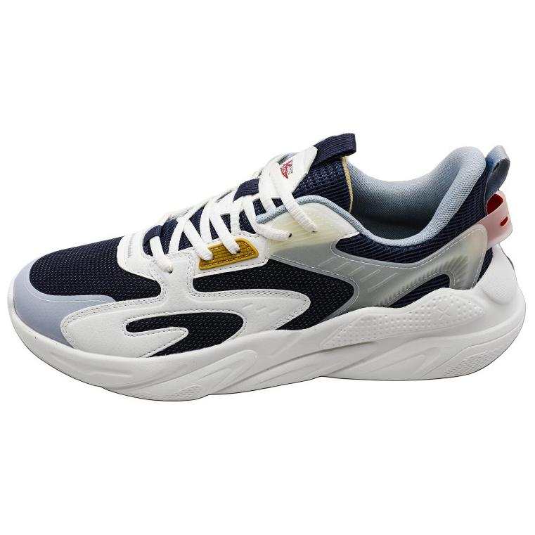 XTEP XTEP Cushioning Slip Resistant Low top Chunky Sneakers Men's Blue White