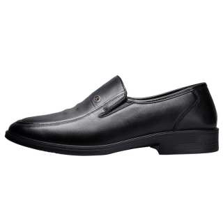 QIANGREN 3515 Casual Leather Shoes Men's Black