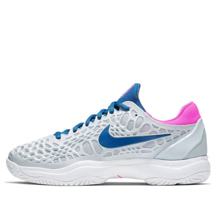 Nike Nike Zoom Cage 3 HC Low top Tennis Shoes Women's Gray Blue Pink