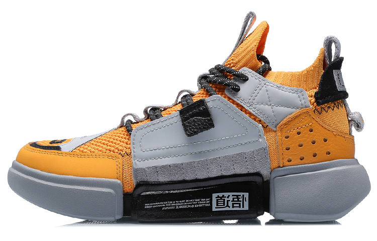 Li-Ning Li Ning Essence 2 Cushioning Slip Resistant Abrasion Resistant Mid top Vintage Basketball Shoes Women's Yellow Black