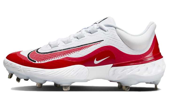 Nike Nike Alpha Huarache 4 Abrasion Resistant Abrasion Resistant Low top Training Shoes Men's White Red