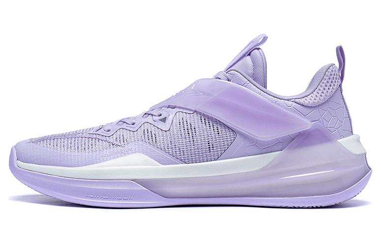 Li-Ning Li Ning Liren3 TEAM Abrasion Resistant Breathable Low top Basketball Shoes Men's Light Elegance Purple