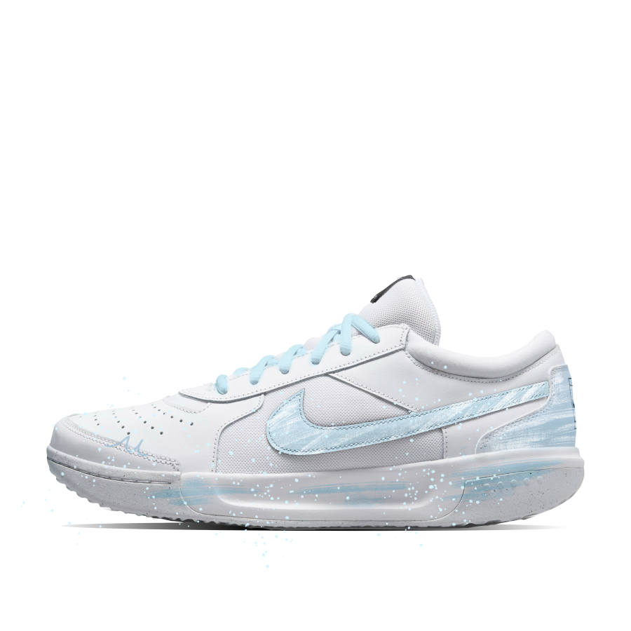 Nike Nike Court Lite 3 Woven Story Breathable Lightweight Breathable And Lightweight Low top Tennis Shoes Men's Blue White
