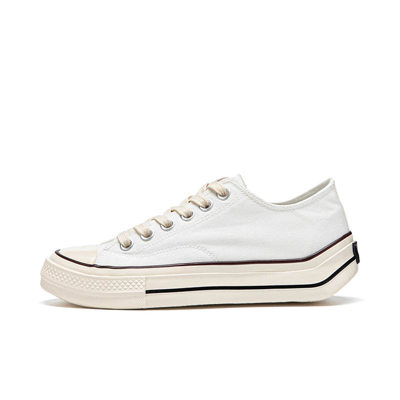 Warrior Slip Resistant, Abrasion Resistant, Lightweight, Height Increasing Low top Canvas Shoes Unisex White