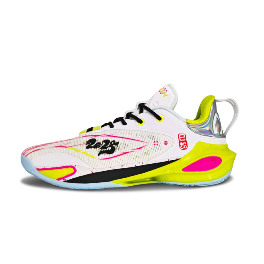 Li-Ning Li Ning Speed 11 Slip Resistant Abrasion Resistant Grip Low top Basketball Shoes Men's White