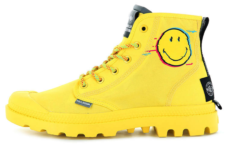 Palladium Pampa Canvas Shoes Unisex High Top Yellow