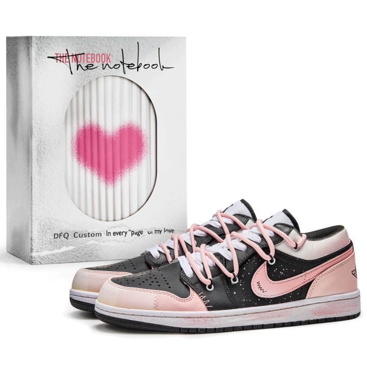 Jordan Jordan Air Jordan 1 ADCDAVINCI Custom, Simple Love Slip Resistant Abrasion Resistant Slip Resistant Abrasion Resistant